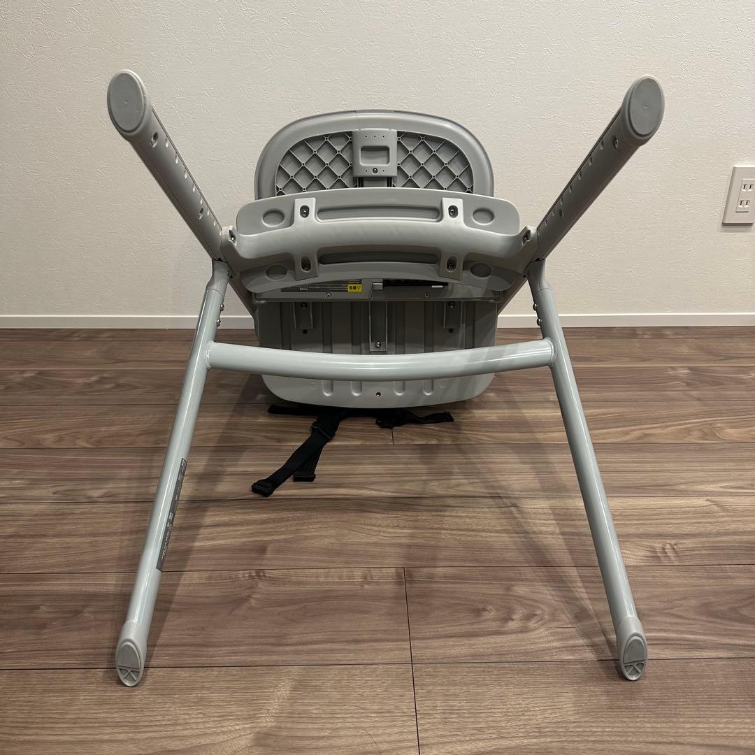 【美品】ヤトミ　NOVUS ノウス ベビーハイチェア グレー YATOMI