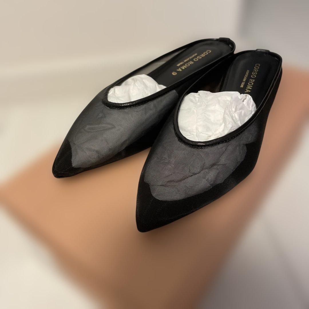 CORSO ROMA 9/コルソローマ 別注 MESH FLAT ミュール