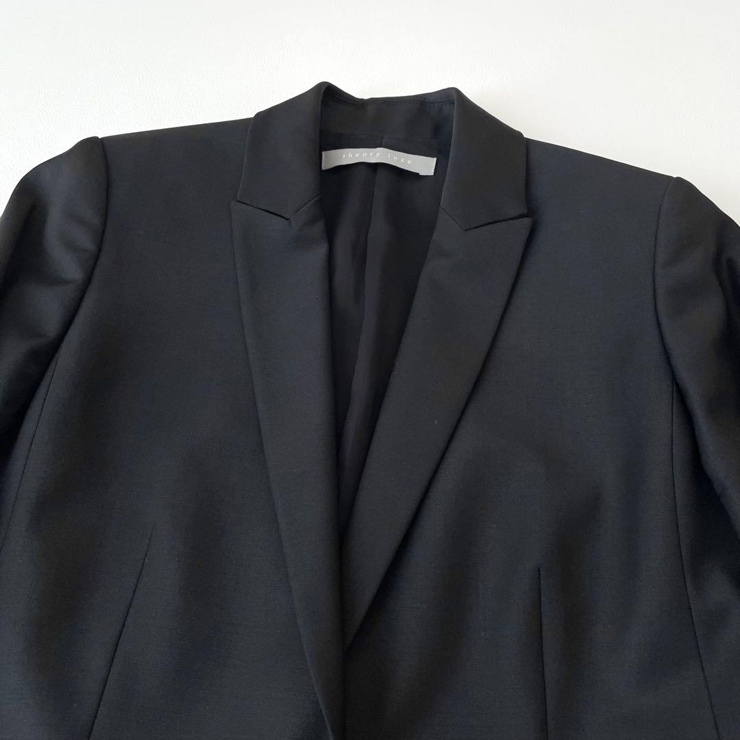 theory luxe セオリーリュクス スカートスーツ 黒 小さいサイズ 32