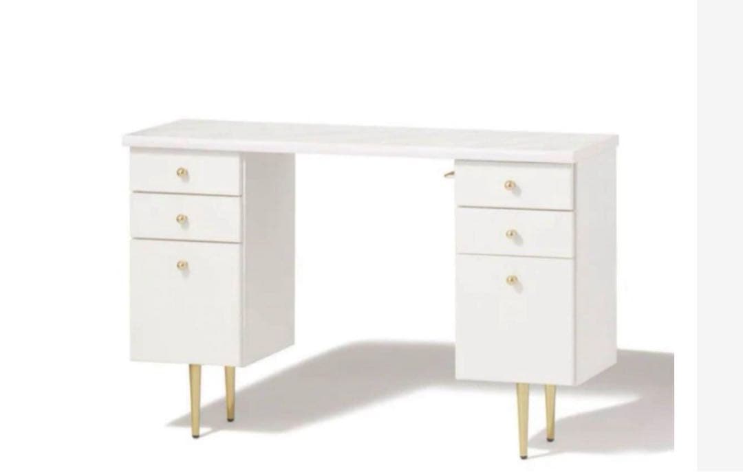 ホワイト ドレッサー 大理石風天板　フランフラン　エルドラド