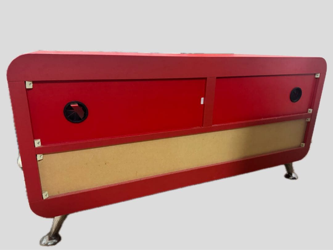 スペースエイジ テレビ台 赤 ローボード 70s レトロフューチャー 収納付き