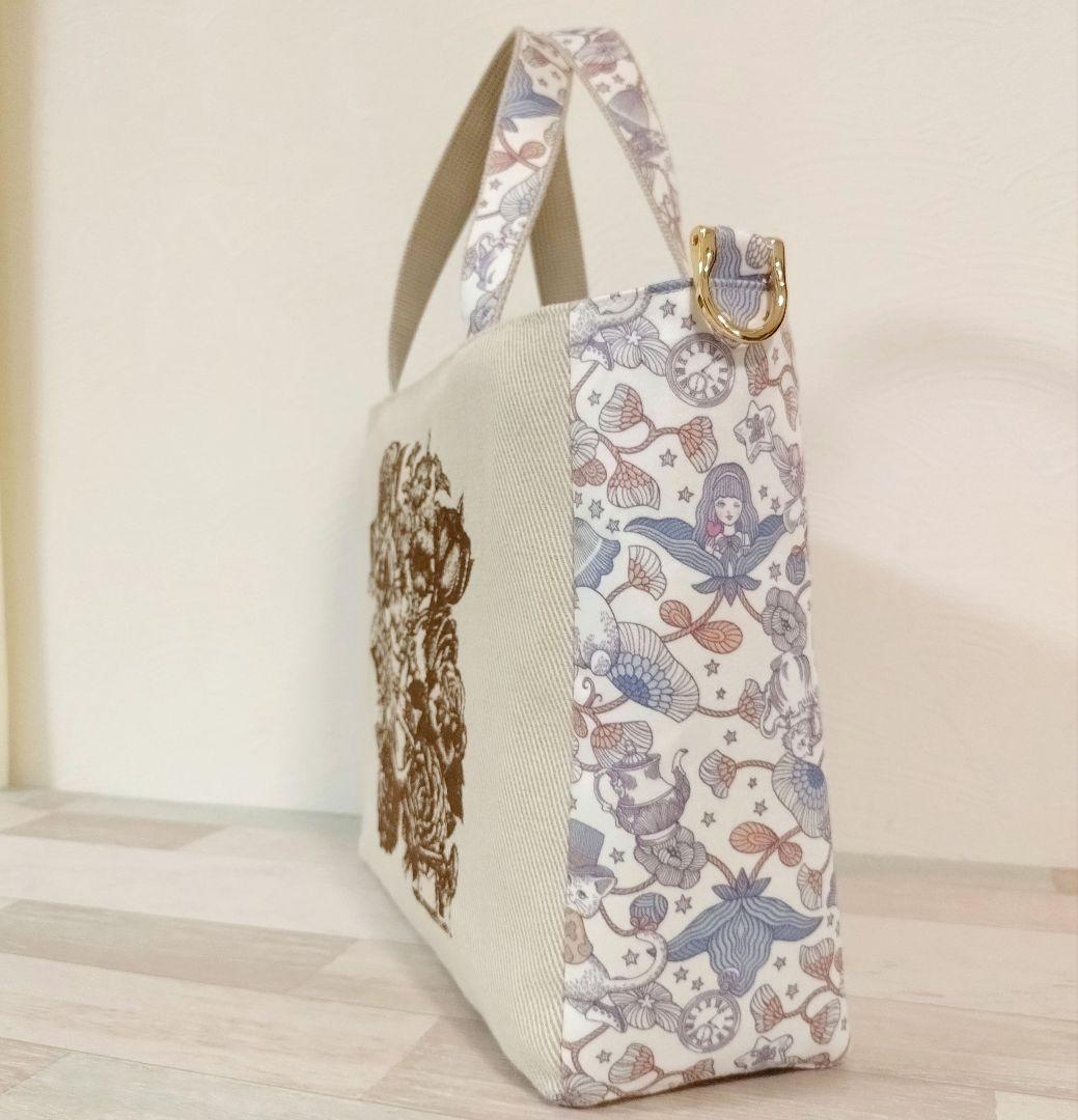 専用☆大きめ 上マチファスナートート＆ ポーチ☆ ジョリーフルール