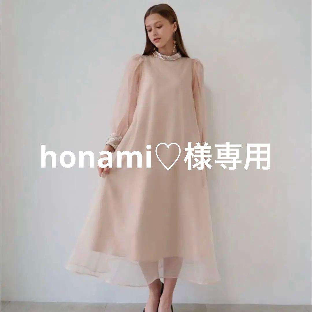 Acka/acka オケージョンドレス　シアーオーバーワンピース　結婚式