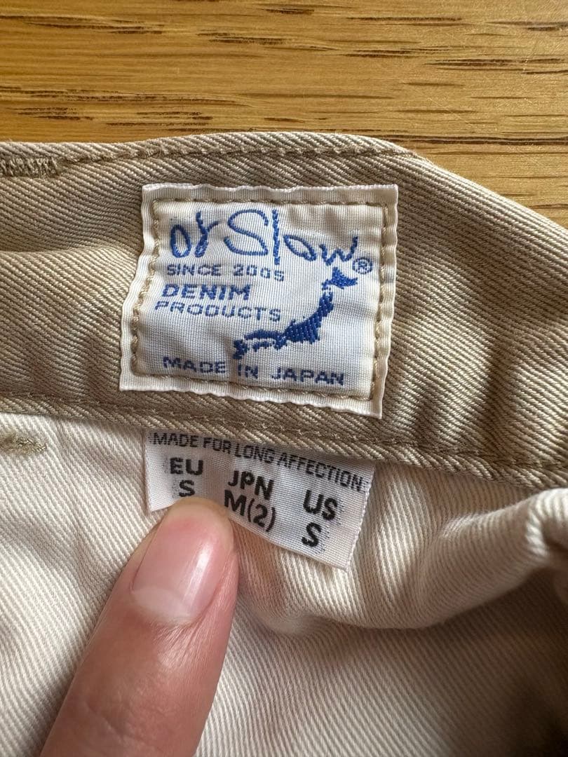 オアスロウ　orslow ツータックワイドトラウザー