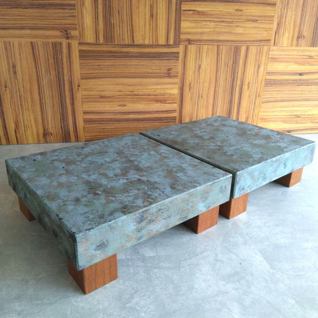 スピーカースタンド一対　青銅風仕上げ