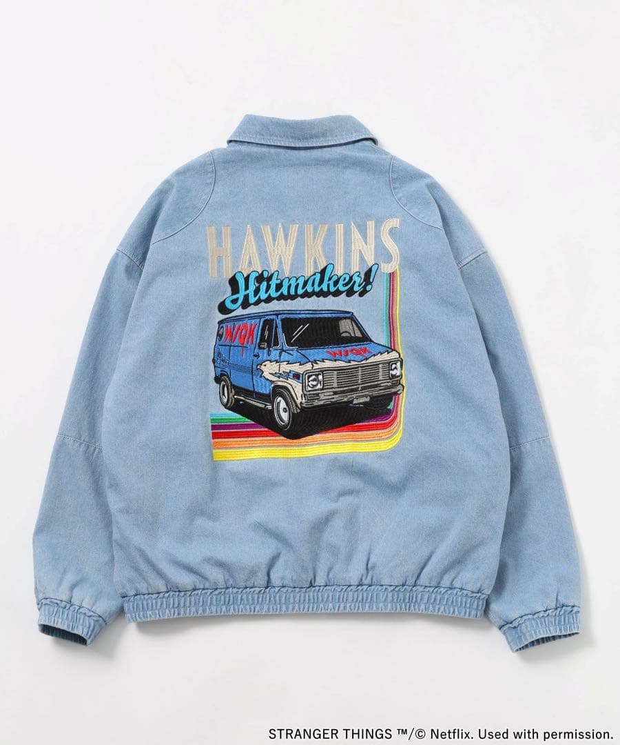 新品タグ付　STRANGER THINGS コラボ　デニムブルゾン M