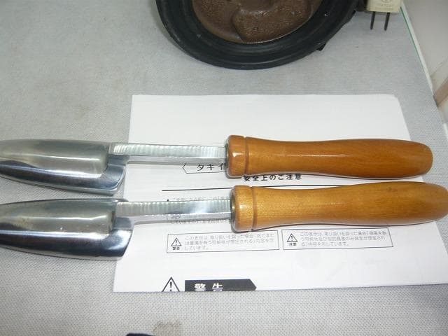 美品　タキイ和裁電化鏝　和裁コテ　和裁こて　タキイ製鏝２本付