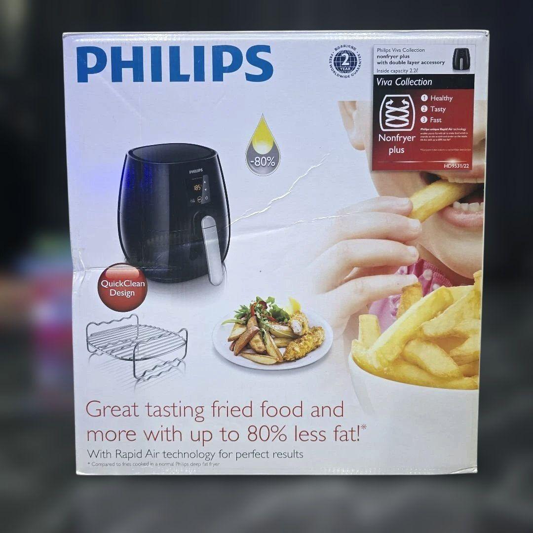 【新品】フィリップス ノンフライヤー プラス ダブルレイヤー HD9531/22