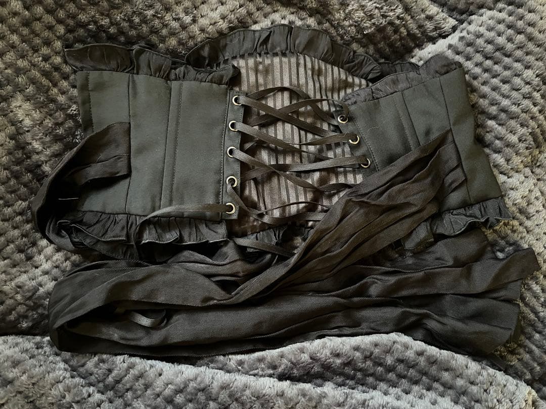 ころっこ　sheglit フリルリボンコルセット　M