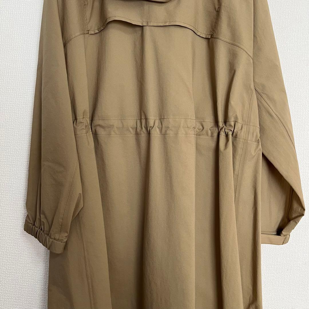 THE NORTH FACE フード付きロングレインコート ベージュ S