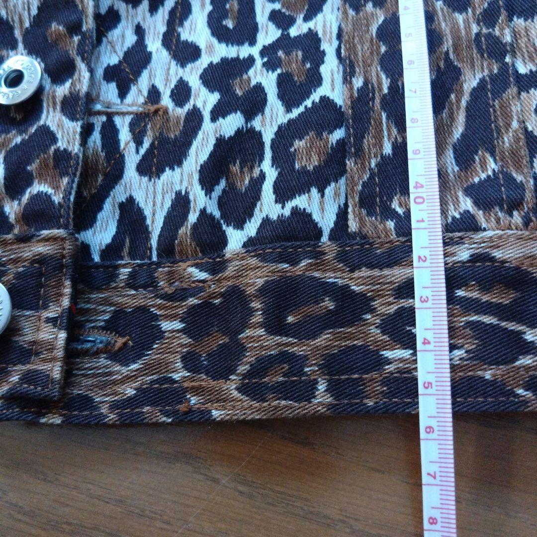 D&G ドルガバ ヒョウ柄 デニム　ジャケット Gジャン XS　ロゴ