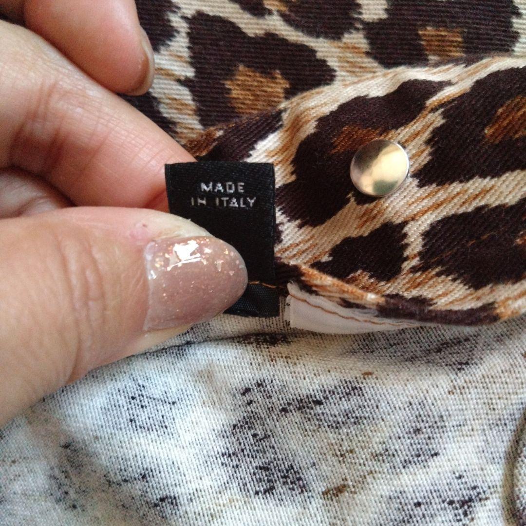 D&G ドルガバ ヒョウ柄 デニム　ジャケット Gジャン XS　ロゴ