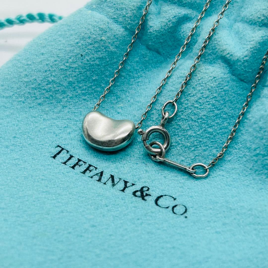 15 ティファニー ネックレス ビーン 箱巾着袋付 シルバー 925