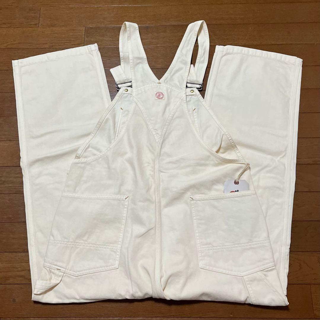 直営店限定品【激レア】FULLCOUNT ホワイトオーバーオール　フルカウント