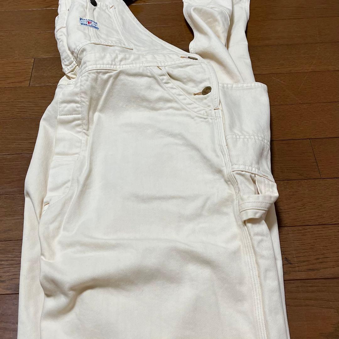 直営店限定品【激レア】FULLCOUNT ホワイトオーバーオール　フルカウント