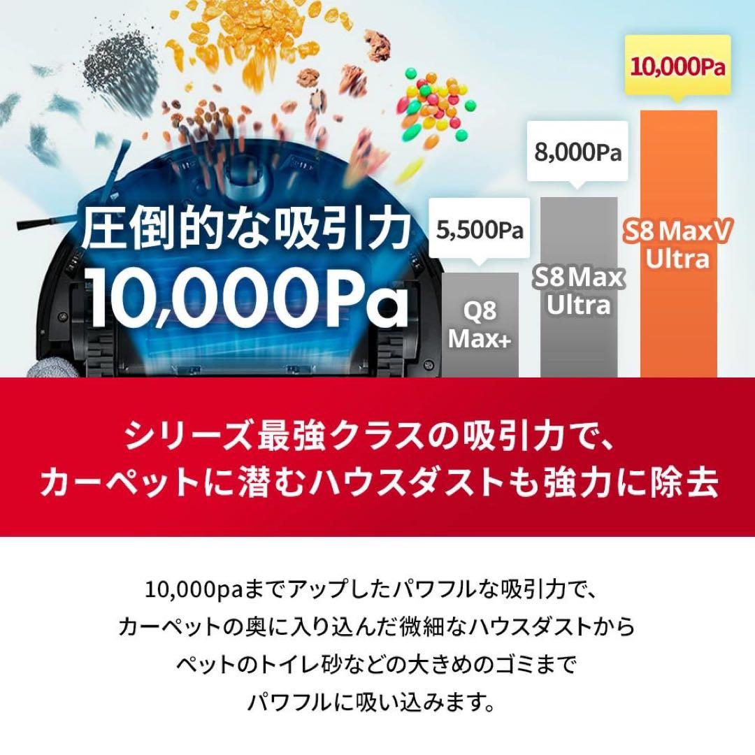 roborock S8 MaxV Ultra ロボロック ロボット掃除機 水拭き