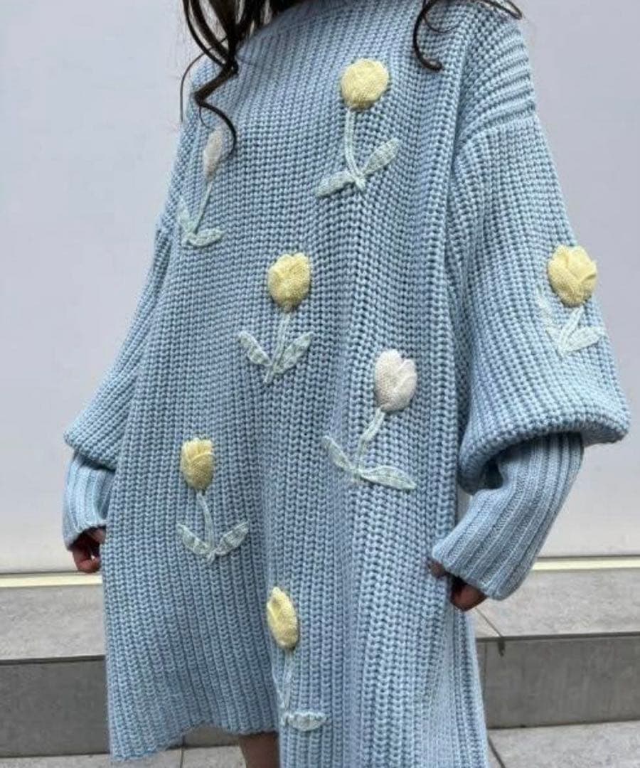 CANDY STRIPPER TULIP LOVER KNIT ワンピース