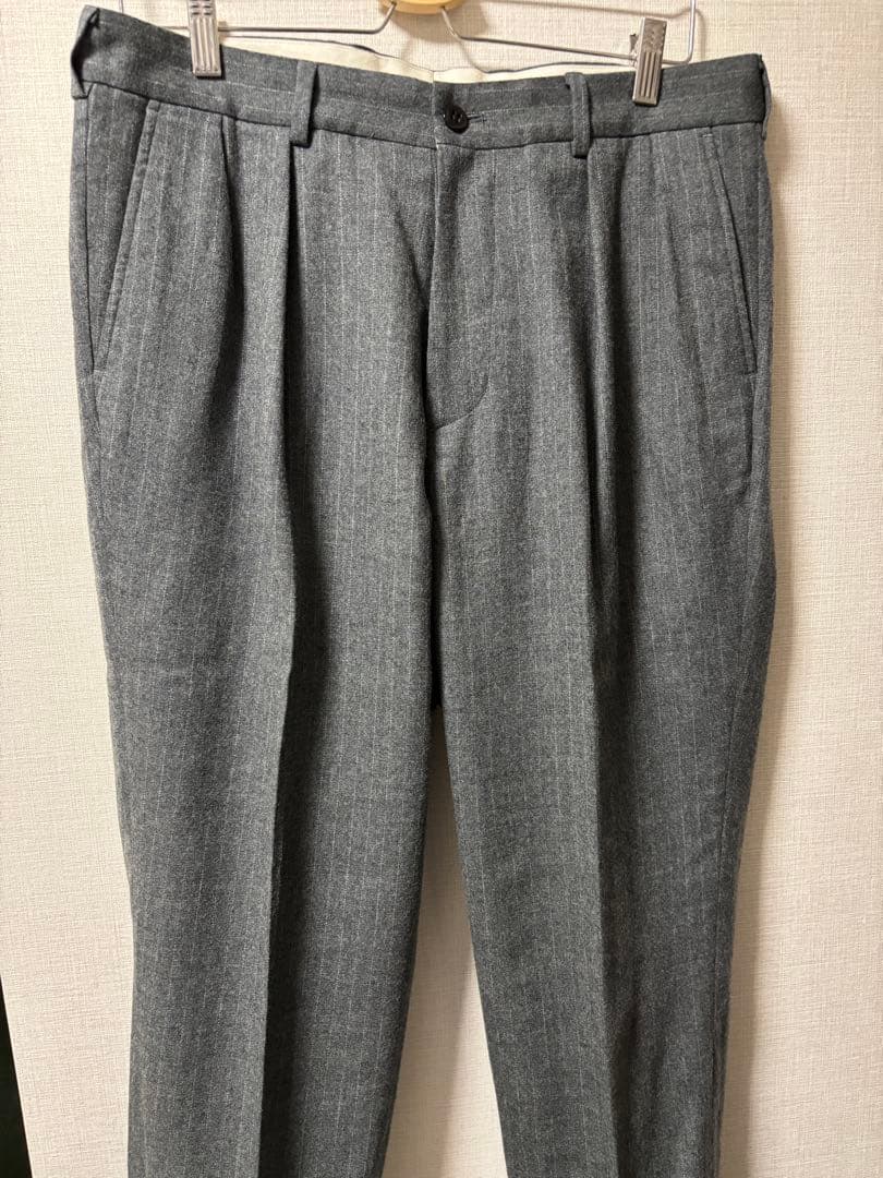 パンツ [anytee] Officer Pants_Flannel Stripe M