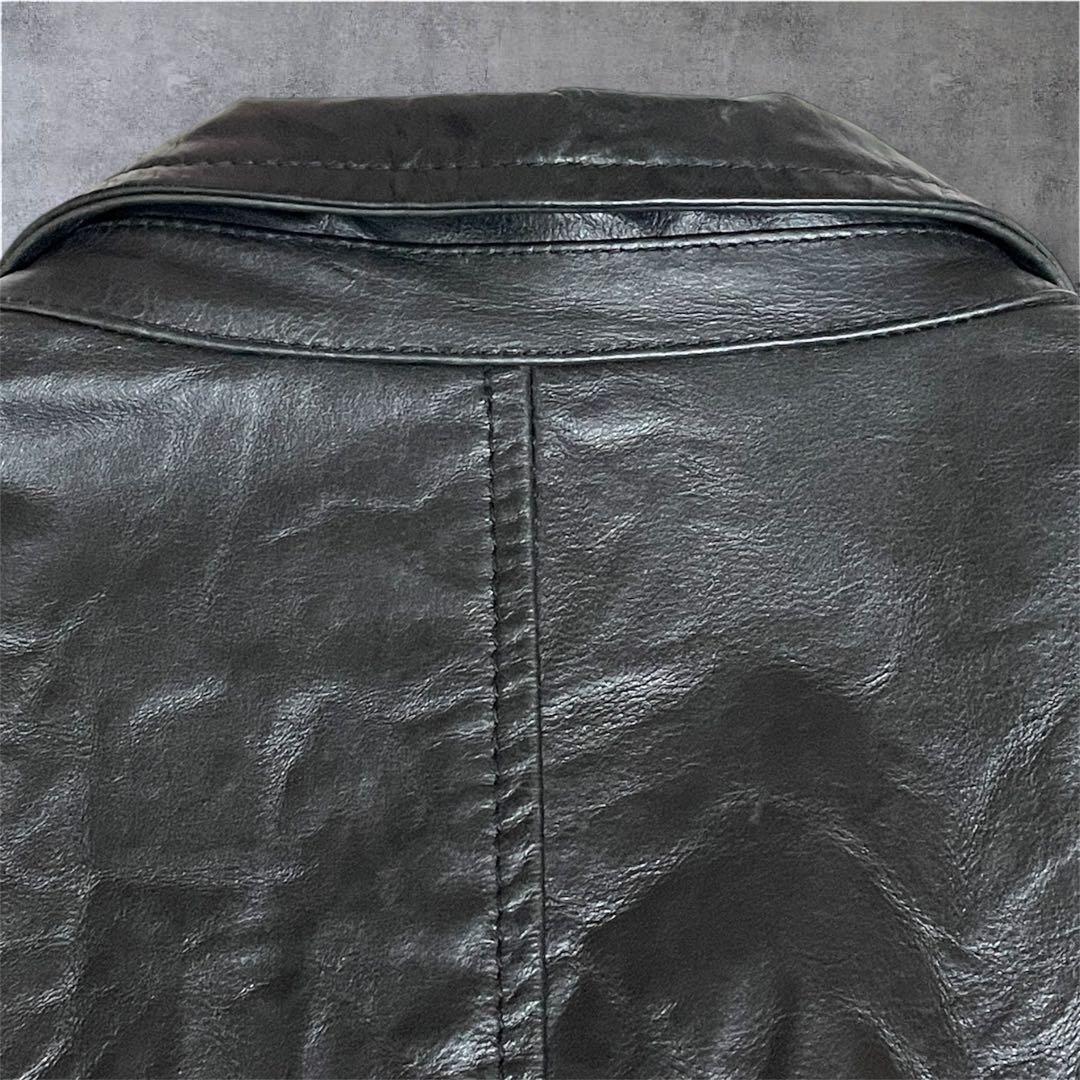 Levi's リーバイス レザーテーラードジャケット シワ加工 本革 L