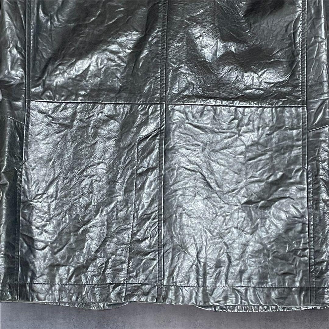 Levi's リーバイス レザーテーラードジャケット シワ加工 本革 L