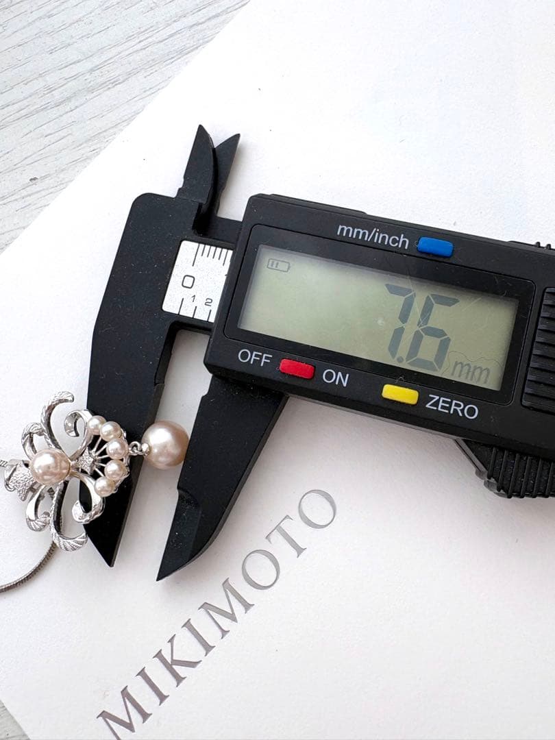 極美品 ミキモト アコヤ本真珠ベビーパールペンダントトップ シルバー