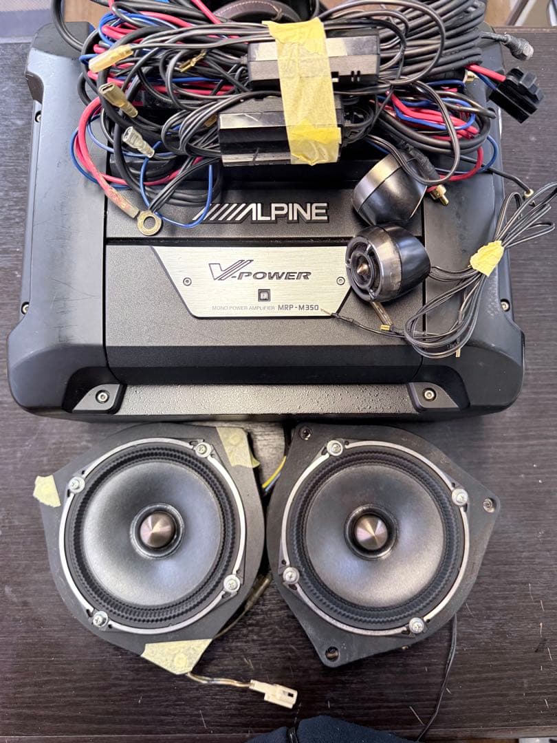 ALPINE MRP-M350 モノパワーアンプとスピーカーセット