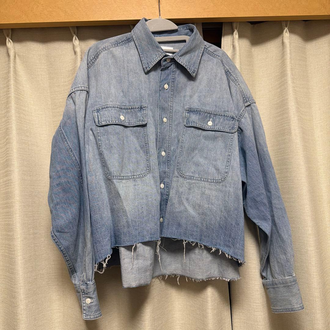 Whim Gazette デニムブルー シャツ