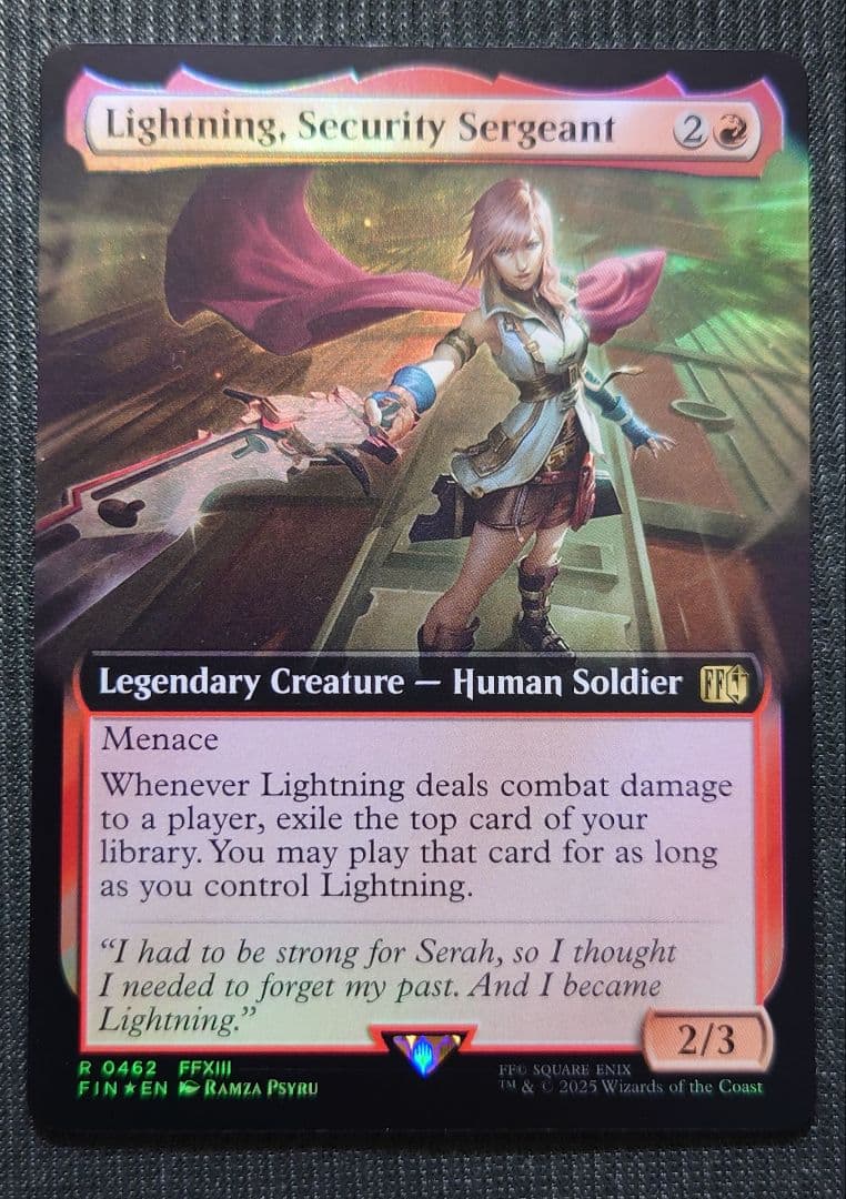 mtg 稀少個体 バンドル限定 拡張 FOIL 刃向かう者、ライトニング fin