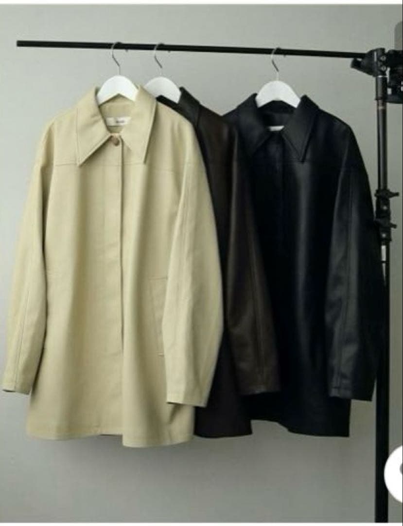 アンヌーク　エコレザーオーバージャケット