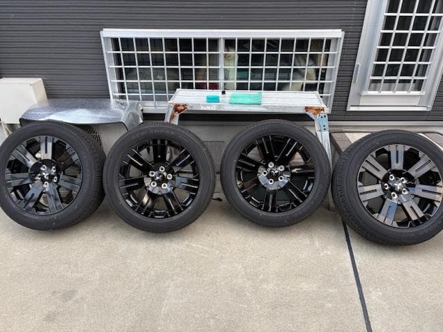 ふきふきんデリカ新車外し純正ホイール＆タイヤ　ガラスコーティング済み