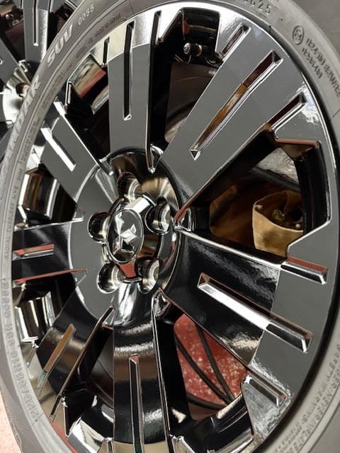 ふきふきんデリカ新車外し純正ホイール＆タイヤ　ガラスコーティング済み