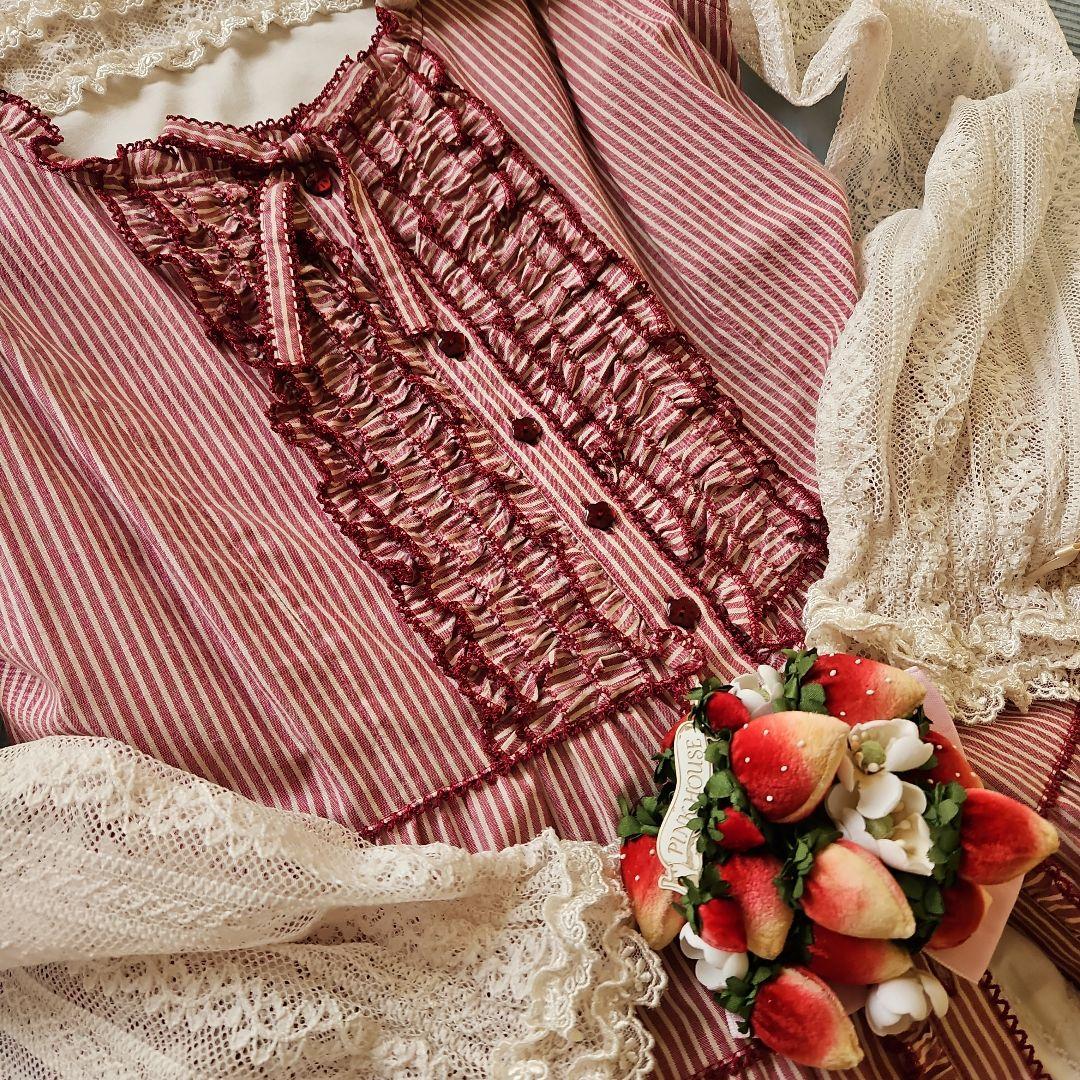 ★ピンクハウス★【未使用に近い】❤️ピコフリルがたっぷりのワンピース✨綿ブロード