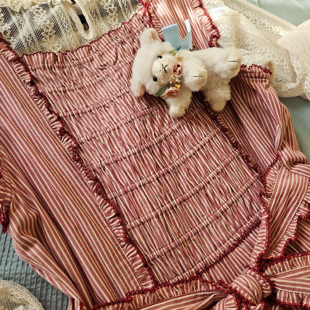 ★ピンクハウス★【未使用に近い】❤️ピコフリルがたっぷりのワンピース✨綿ブロード