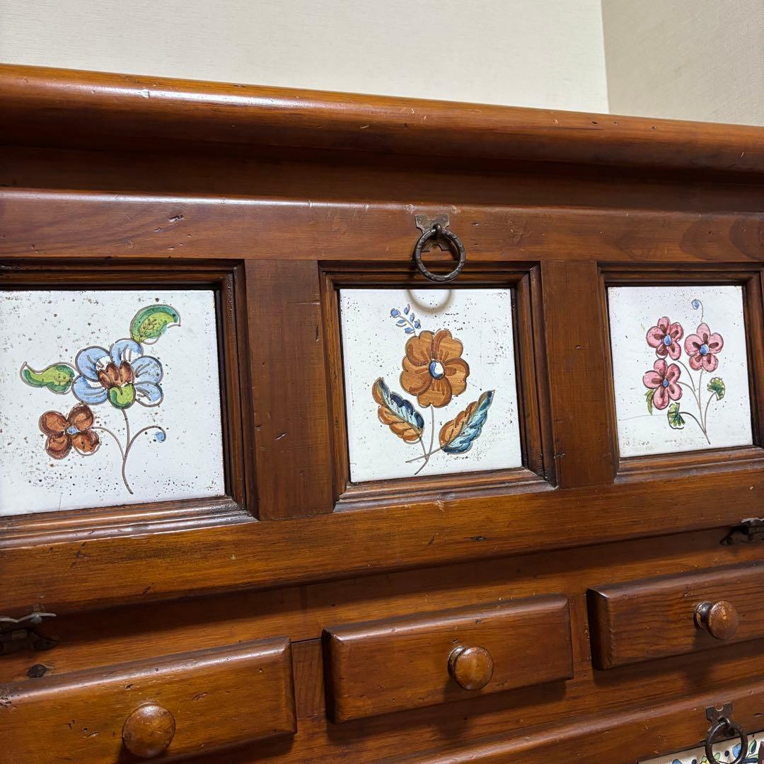 バレンシア ライティングビューロー イタリア製 アンティーク 引き出し 収納