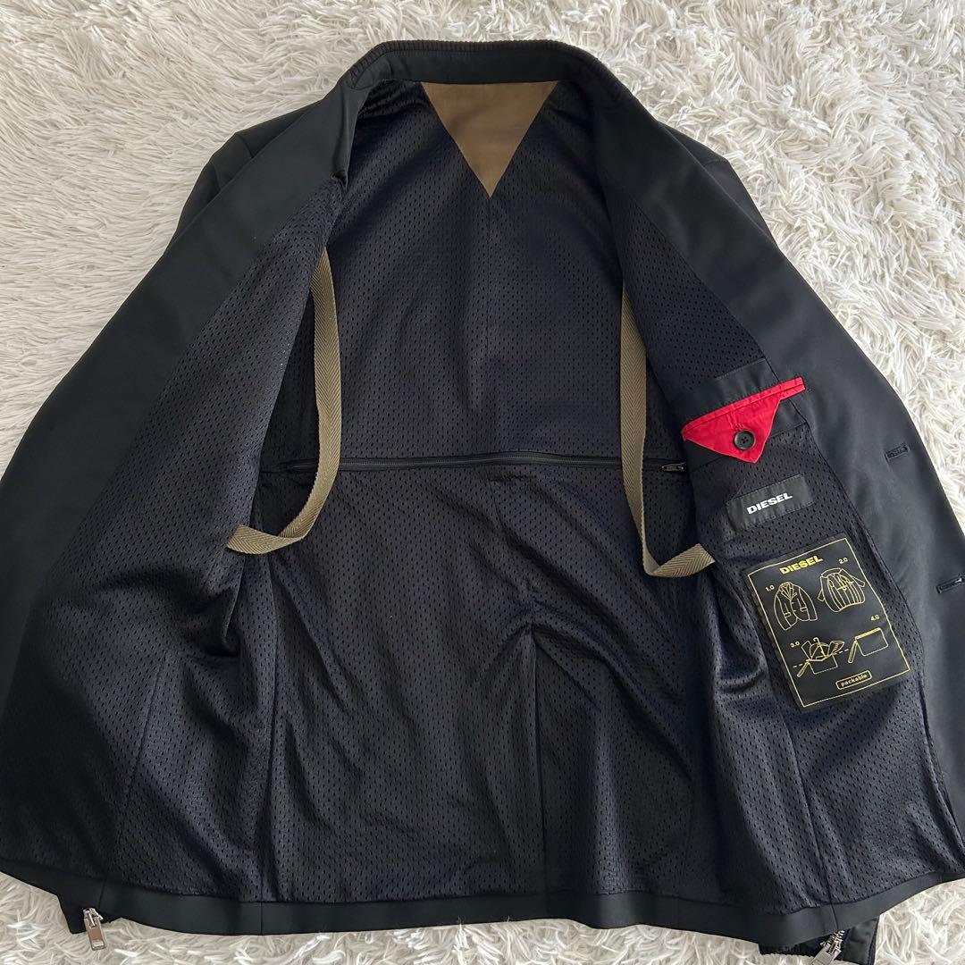 美品✨ Y2K ディーゼル 袖切替 ドッキング MA-1 テーラードジャケット
