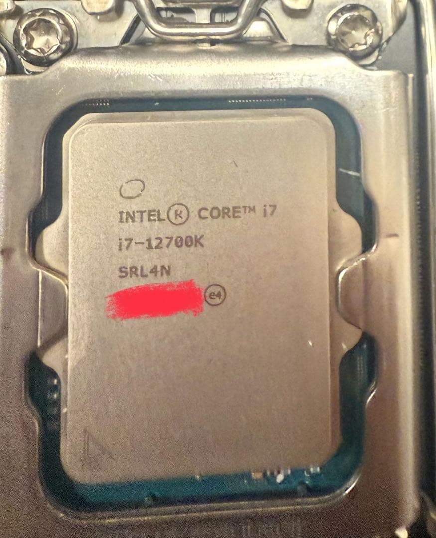 Intel Core i7-12700K CPU & MSI Z690 マザボ