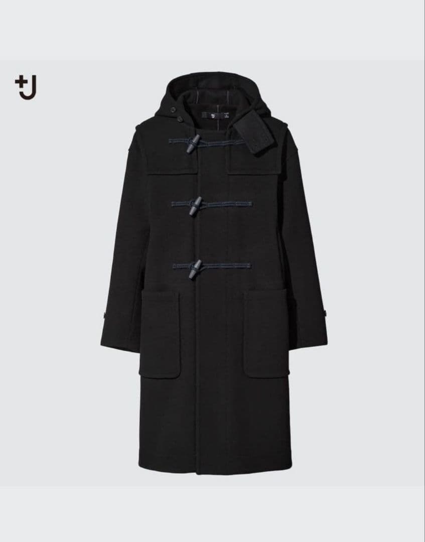 ユニクロジル・サンダー　+J　黒 ダッフルコート XXL　2日間限定値下げ