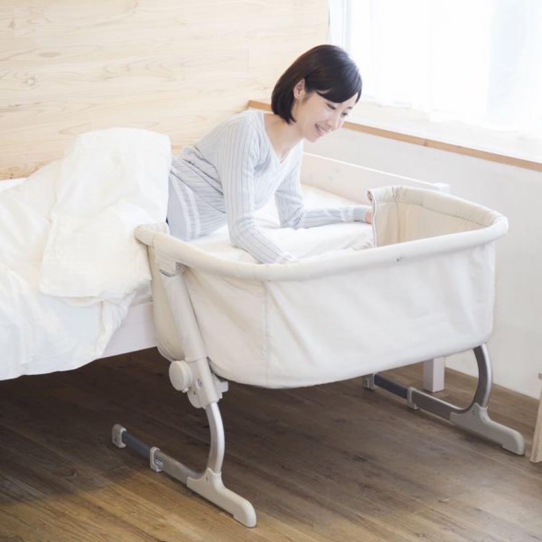 【美品】KATOJI ベッドサイドベッド Soine(ベージュ)