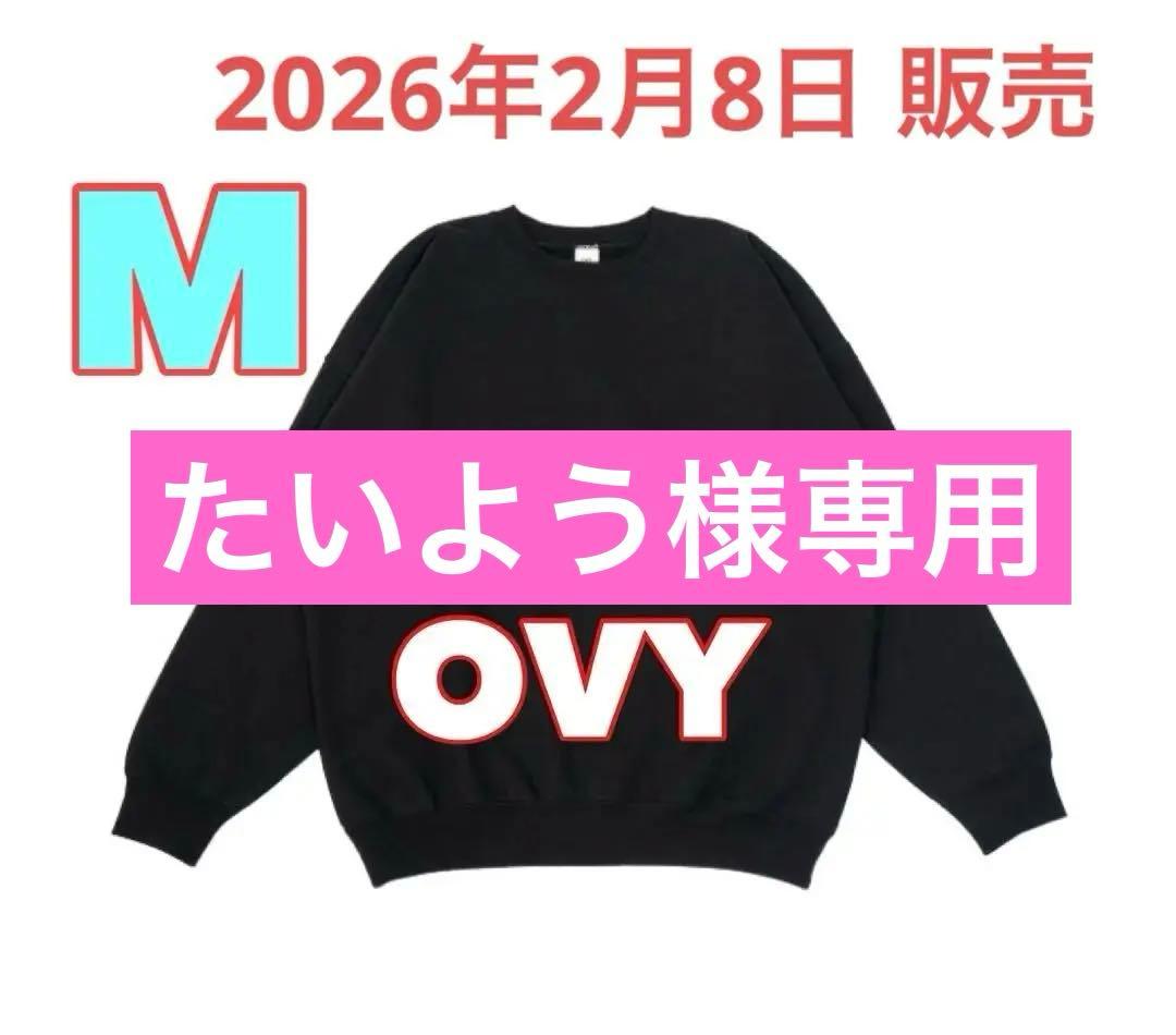 トップス OVY Basic Crew Neck Sweat black M