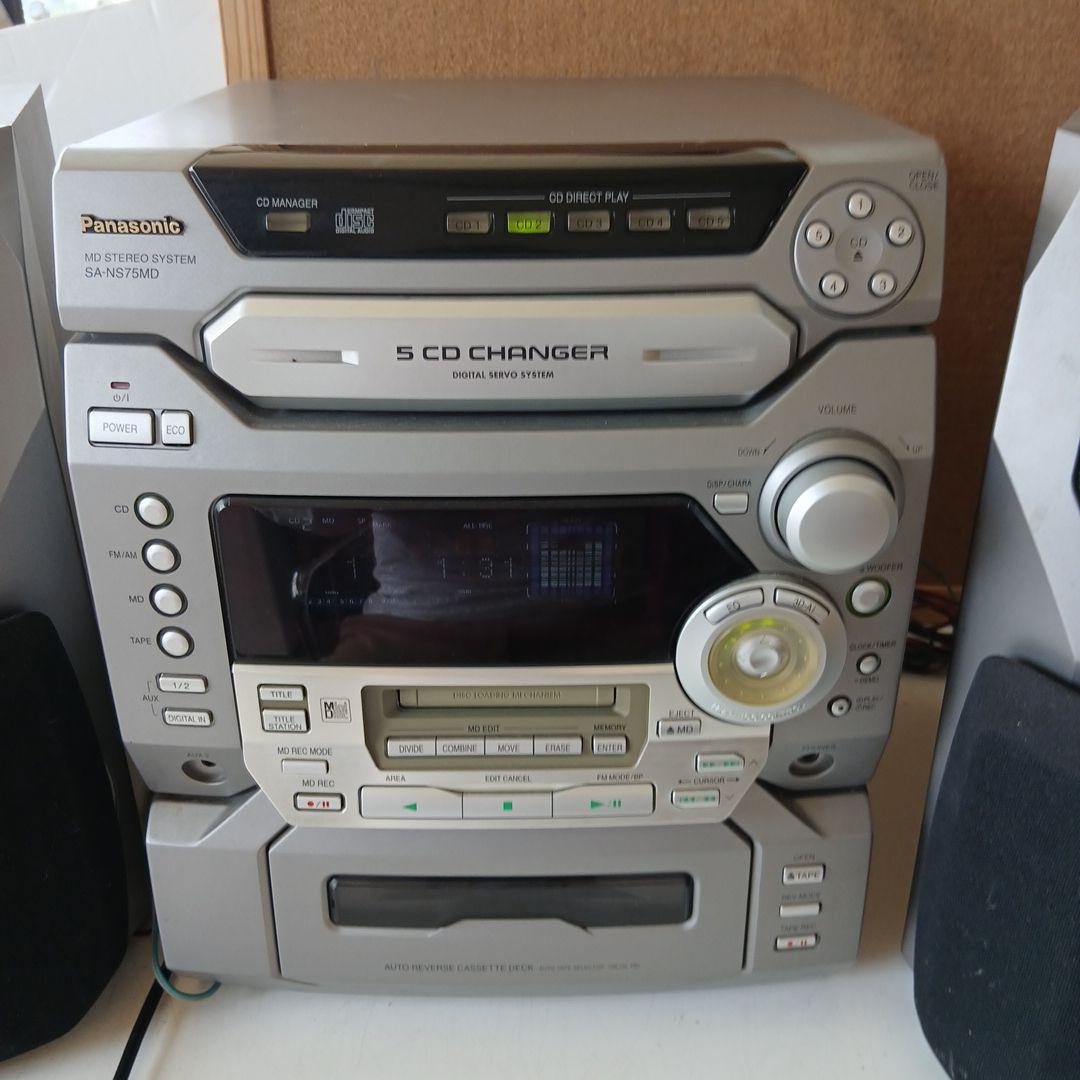 パナソニック SA-NS75MD パナソニック コンポ MD ステレオシステム