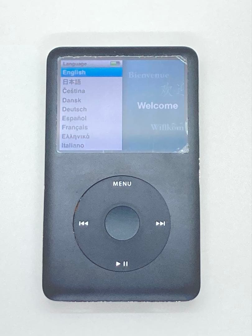 綺麗なiPod classic第7世代160GBからSSD512GB 黒ブラック
