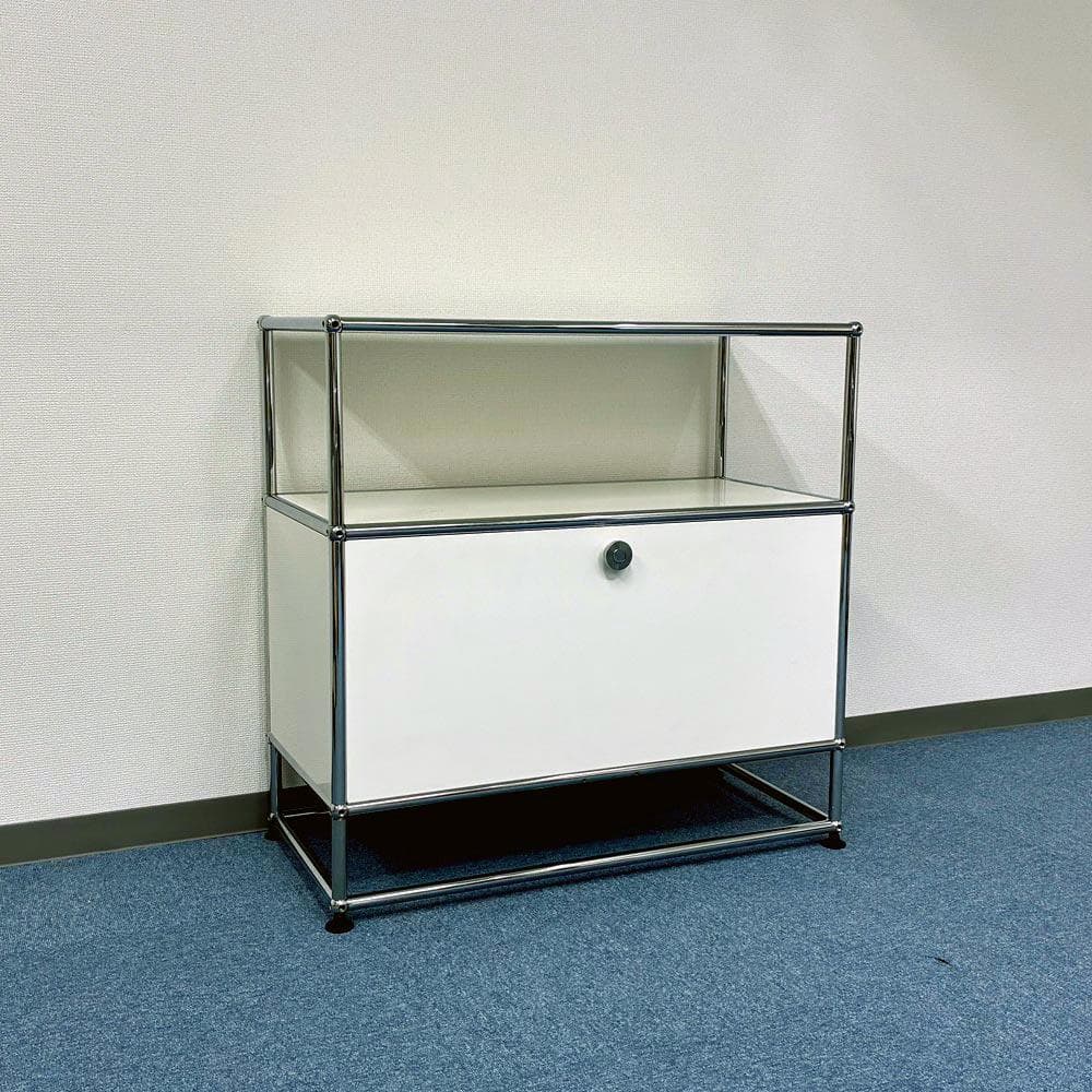 中古 USMハラー｜ リビング・サイドボード 1列3段 ピュアホワイト