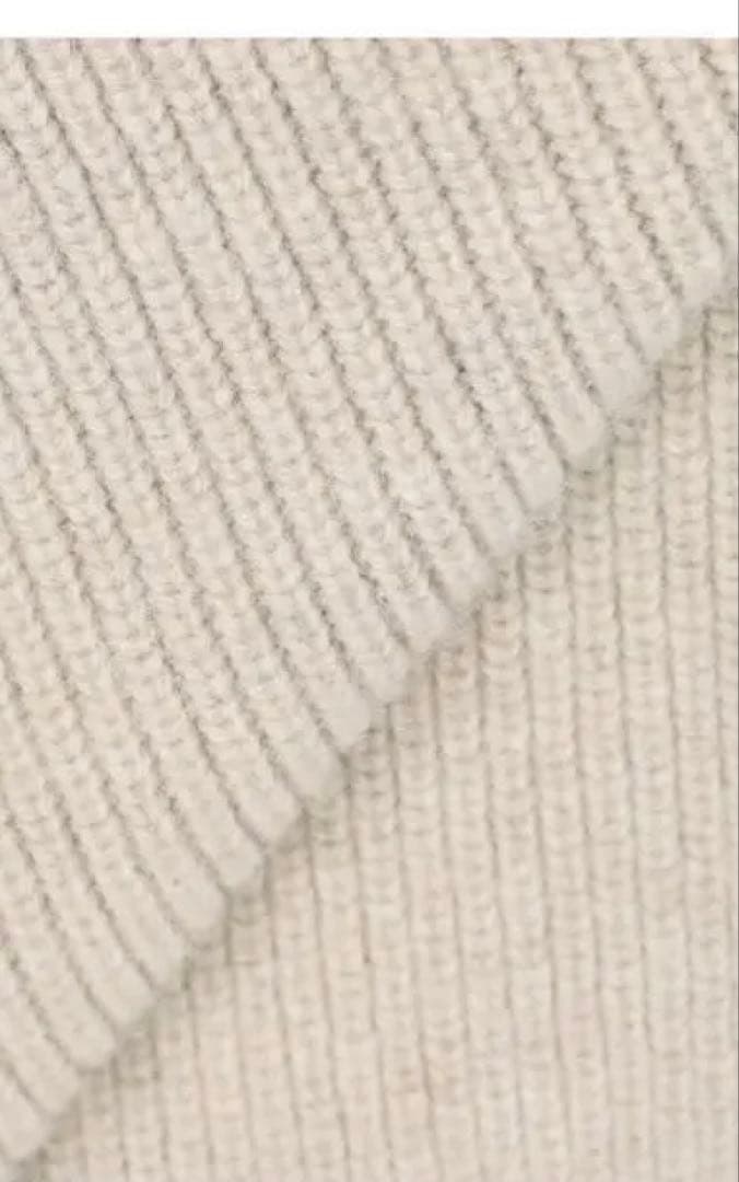 みらいドゥーズィエムクラスベージュ ジッパー付き ハイネック ジャンパー