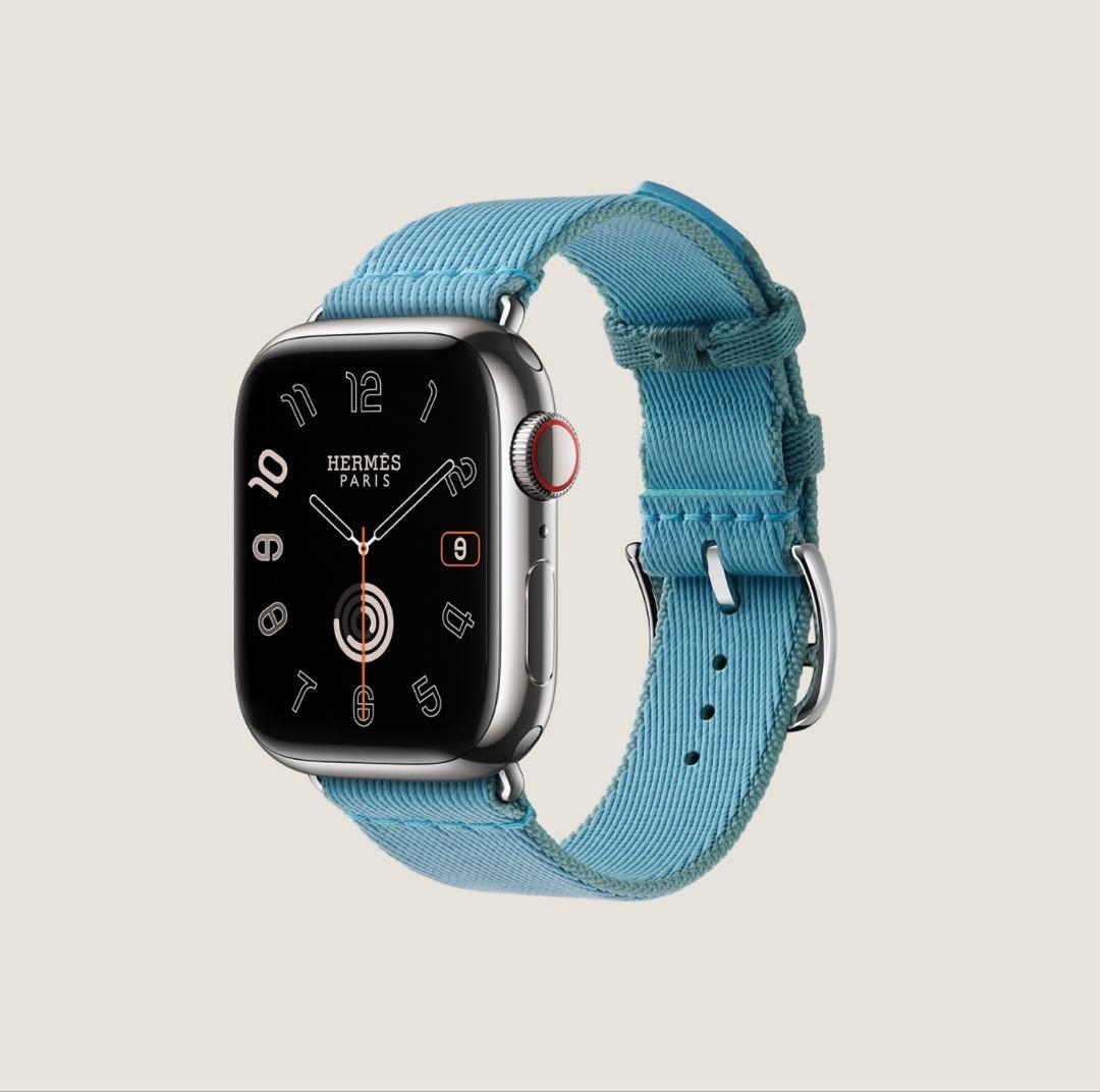 2587 未使用　Apple Watch エルメス　ツイルジャンプ　ブルー