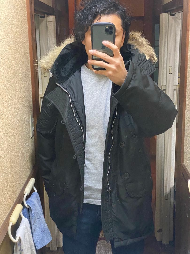 N-3B サイズ40 Ｌサイズ コヨーテファー　ミリタリージャケット