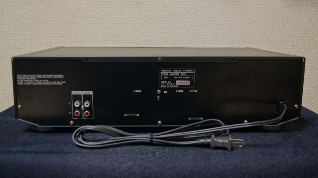 ソニー　カセットデッキ　TC-WE505 リモコン付　整備動作品