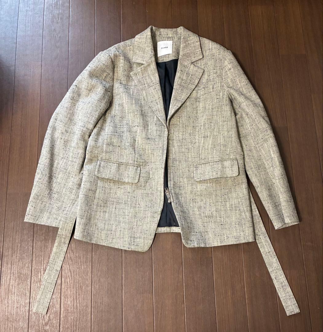 clane ジップテーラードジャケット　サイズ1