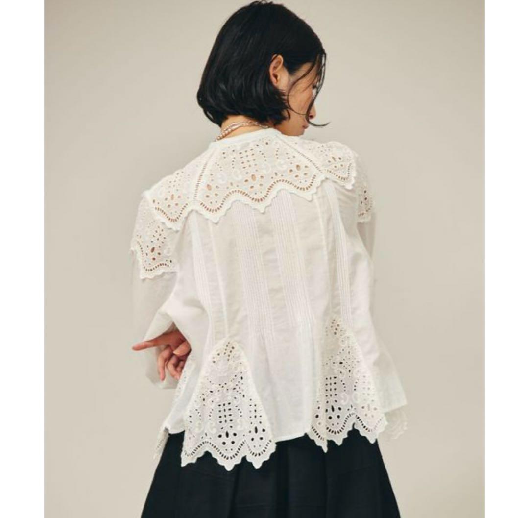 カレンソロジー シャツ ブラウス コットンカットワークブラウス