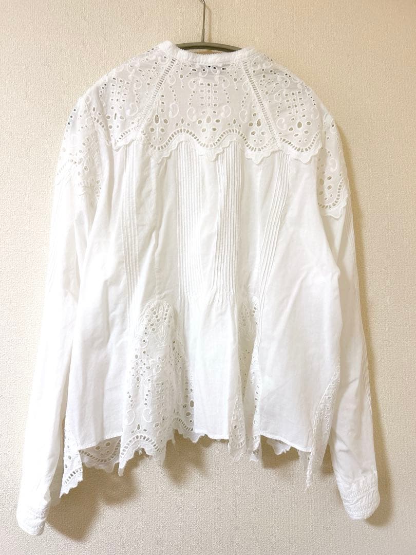 カレンソロジー シャツ ブラウス コットンカットワークブラウス