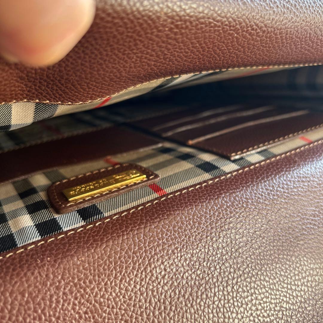 高級　Burberry ビジネスバック　男女共　茶系色